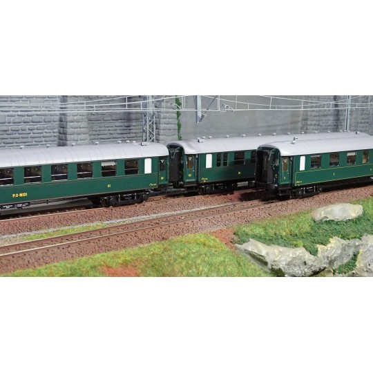 Lsm_40200-LS Models 40200 Set of 3 OCEM, PO MIDI carriages, 1935