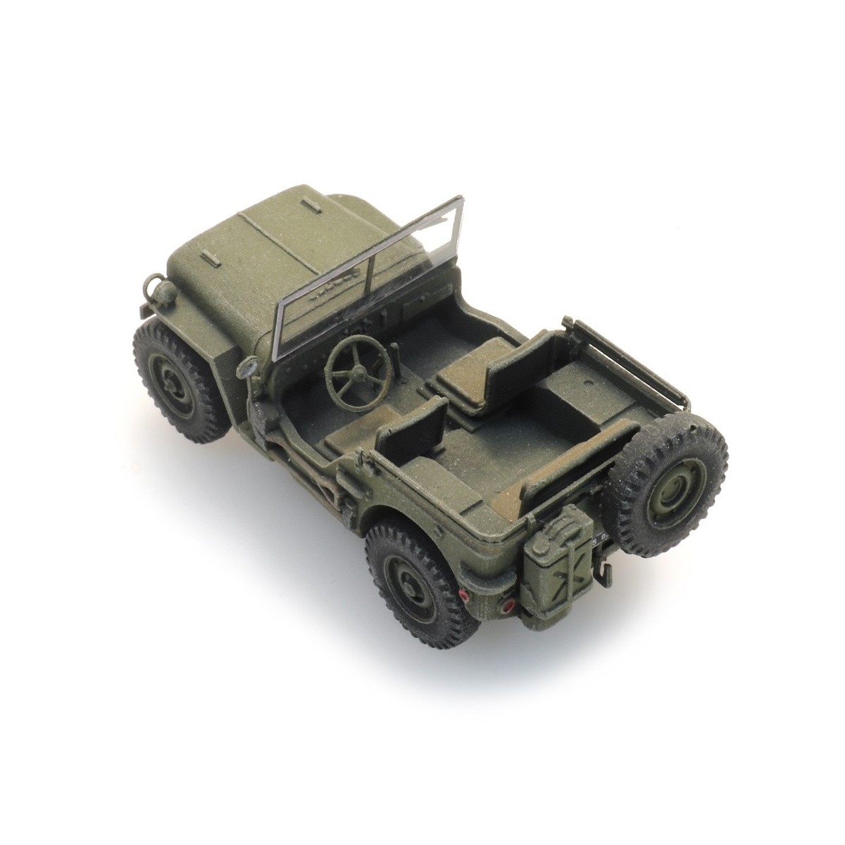 Green French M201 Hotchkiss Jeep - Artitec 6870581