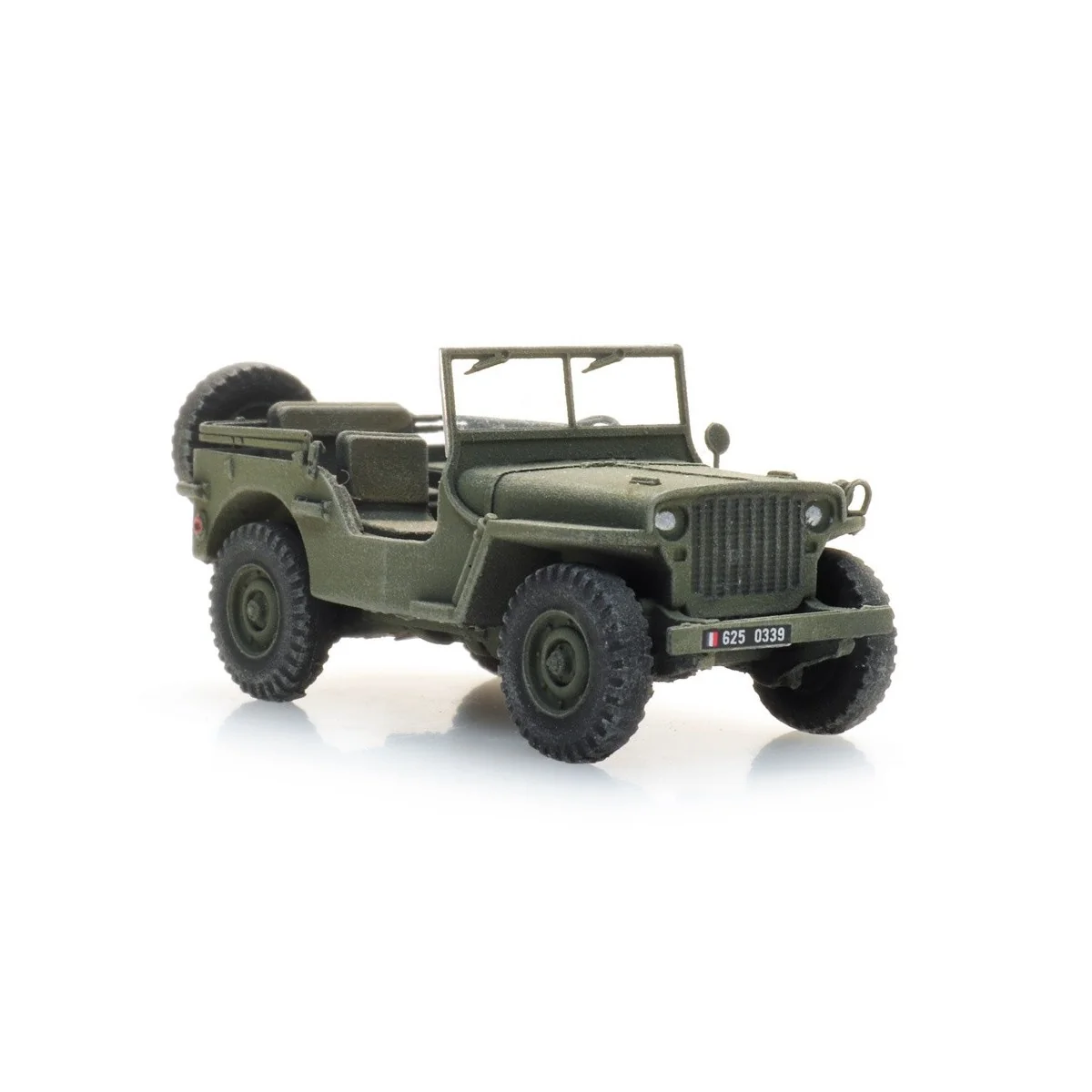 Green French M201 Hotchkiss Jeep - Artitec 6870581