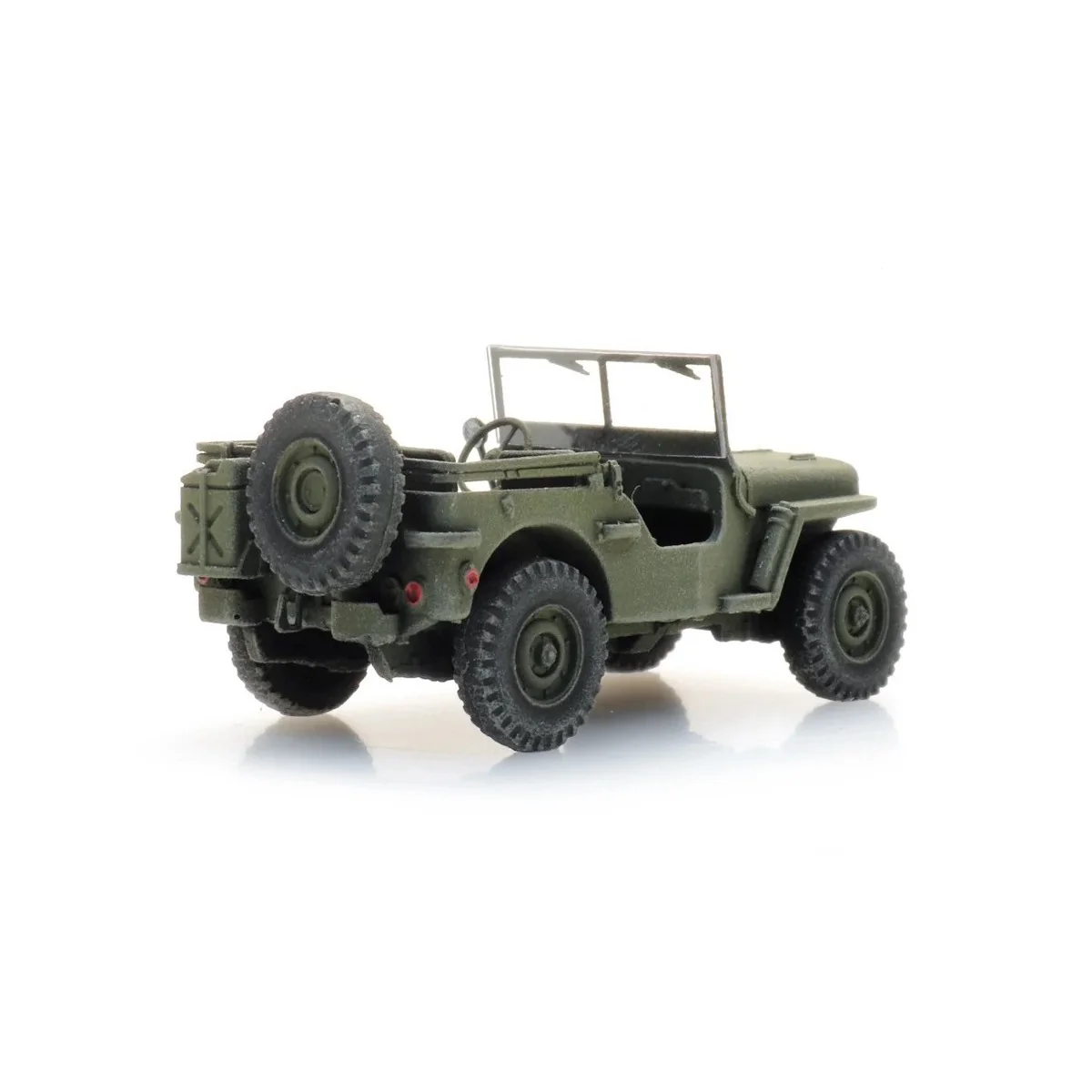 Green French M201 Hotchkiss Jeep - Artitec 6870581