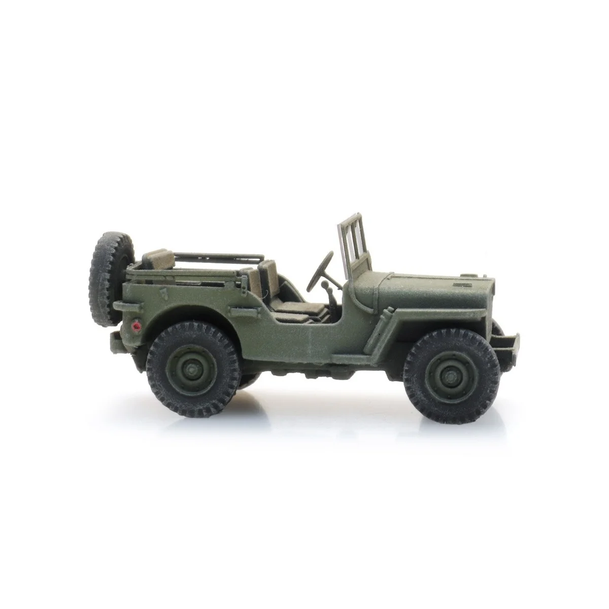 Green French M201 Hotchkiss Jeep - Artitec 6870581
