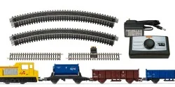 Jouef HJ1062 INFRA diesel locomotive starter set, SNCF, 3 wagons, j...