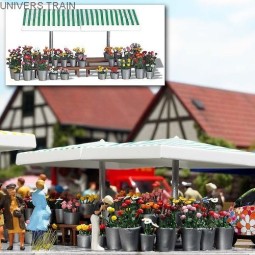 Busch 1072 Flower Stall - Busch - Busch_1072