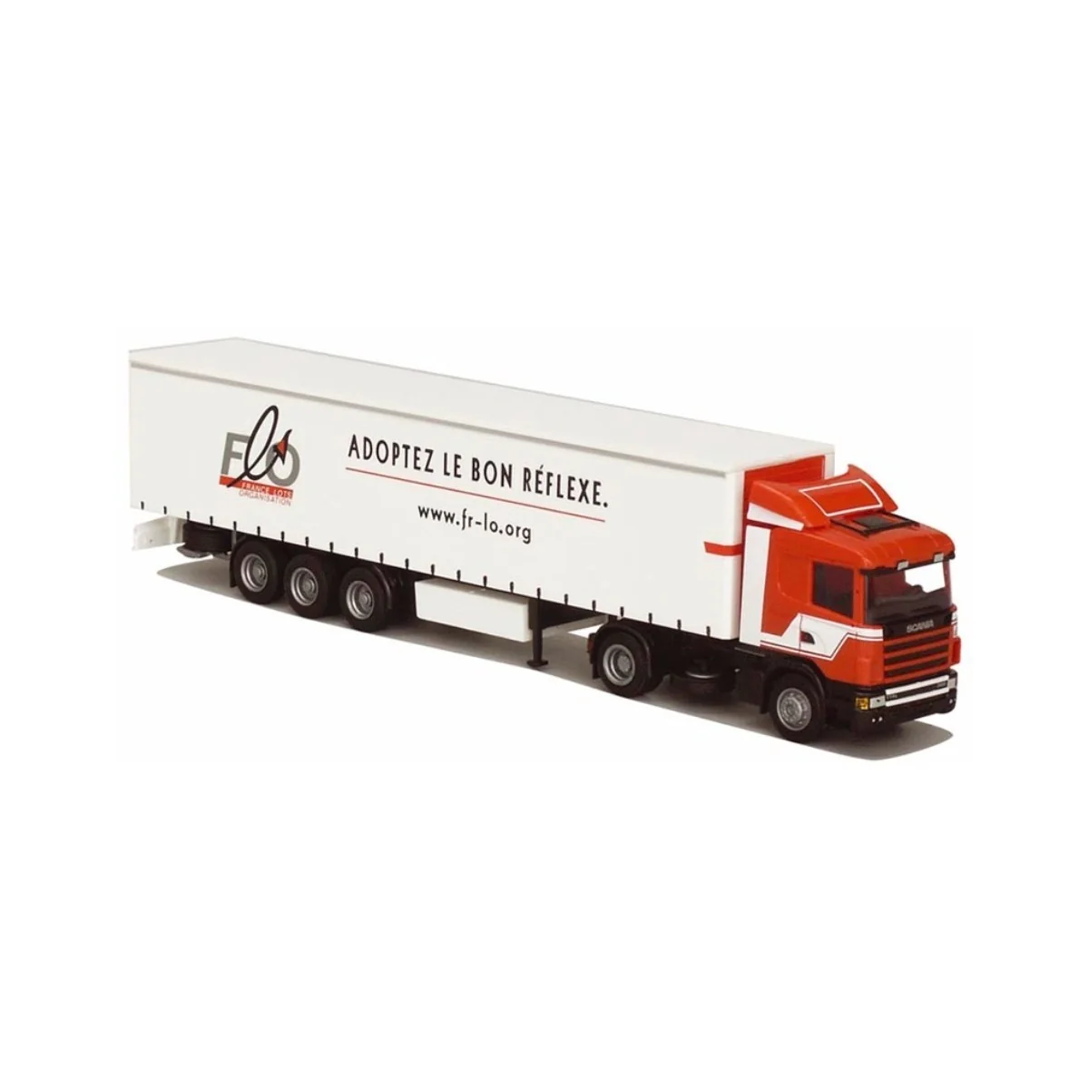 AWM 54538 Scania 4R refrigerated semi-trailer, Transports Perrin FLO AWM 54538 Scania 4R refrigerated semi-trailer, Transports Perrin FLO