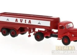 Sai 2662 Semi-trailer with Berliet TLR 8 tractor, tanker, Avia
