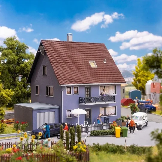 FALLER_191837-Faller 191836 Model Kit, Alpine House with Cafe