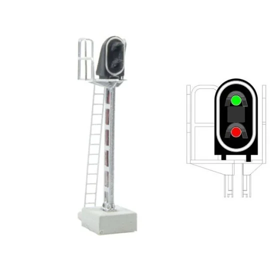 MAFEN_413201-MAFEN 413202 Signal principal 2 feux LED (blanc/violet), SNCF, échelle N