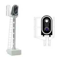 MAFEN 413202 Main signal with 2 LED lights (white/purple), SNCF, N ...