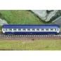 UIC B9c9x 2nd class sleeping car, TEN SNCF livery - REE NW353, N 1/160 NW-353-REE Modeles NW343 UIC passenger car, A7D ex-Capitole, white stripe and Corail cartouche, ep.IV, N - 1/160 - NW-353