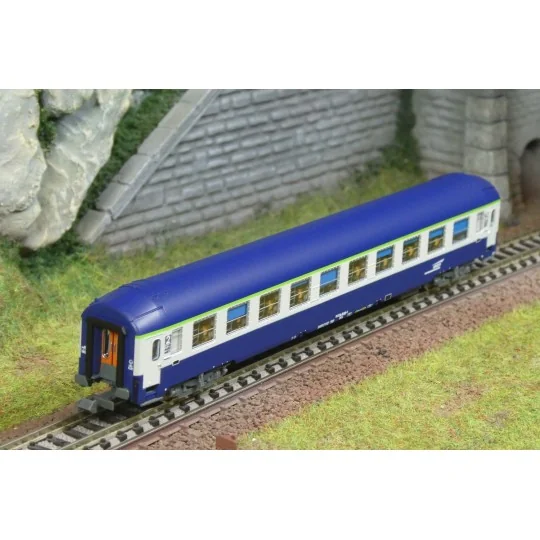 NW-355-Voiture couchettes UIC B9c9x 2e classe livrée TEN SNCF - REE NW-353 - N 1/160