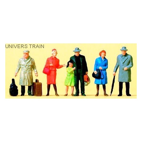 Preiser 14044 figures, standing travelers - Preiser - Preiser_14044 Preiser_14044-Preiser 14044 figures, standing travelers - Preiser_14044