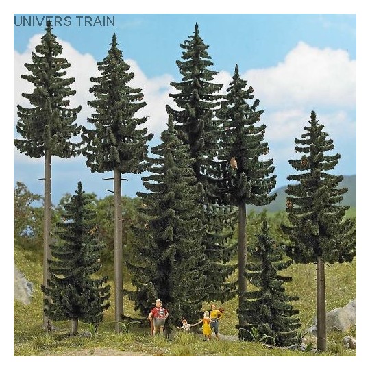 Busch_6391-Busch 6391 Forêt d’épicéas x8 (de 70 à 195 mm de hauteur)