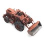 Arti_387.379-Artitec 387.379 Bischoff Polytrac backhoe loader with bucket, orange