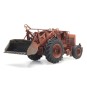 Arti_387.379-Artitec 387.379 Bischoff Polytrac backhoe loader with bucket, orange