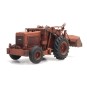 Arti_387.379-Artitec 387.379 Bischoff Polytrac backhoe loader with bucket, orange