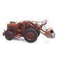Arti_387.379-Artitec 387.379 Bischoff Polytrac backhoe loader with bucket, orange