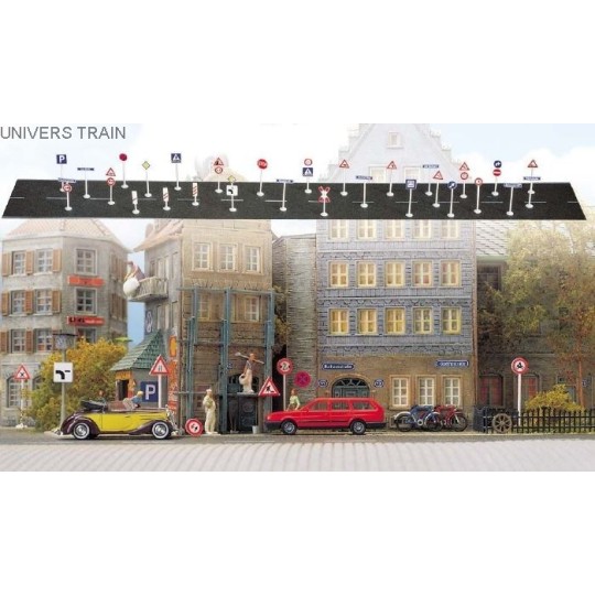 Busch_6028-Busch 6028 Set de 256 panneaux urbains