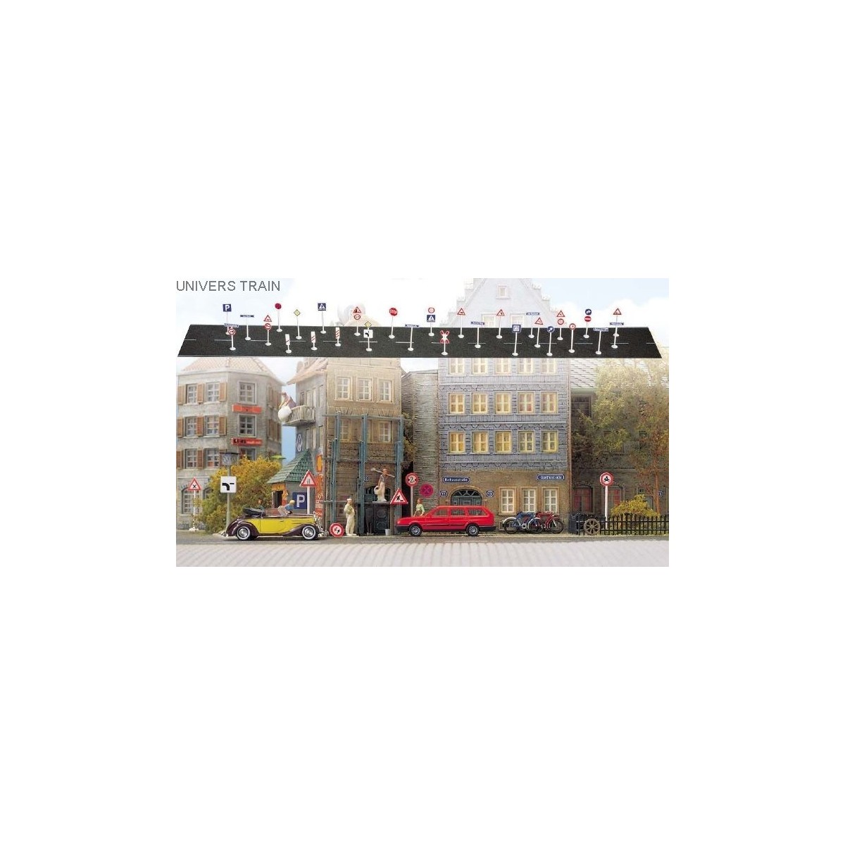 Busch 6028 Urban Sign Set - Busch - Busch_6028 Busch 6028 Urban Sign Set - Busch - Busch_6028