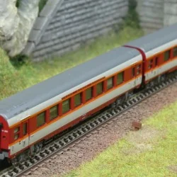 Coffret 2 voitures voyageurs grand confort, 1ère classe, SNCF, TEE ...