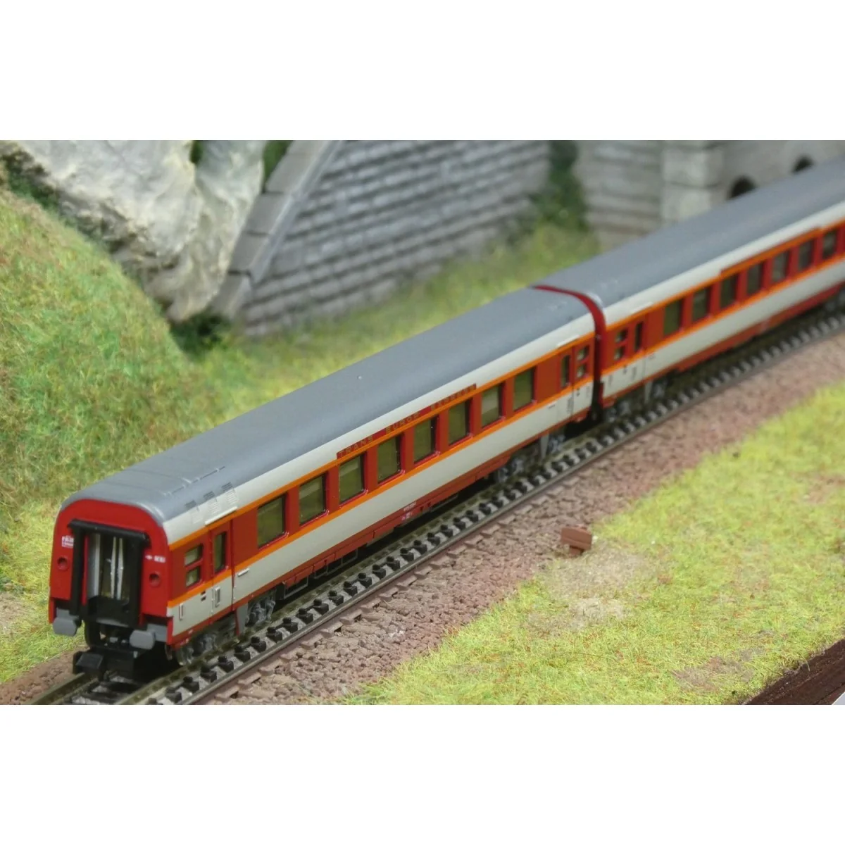 Coffret 2 voitures voyageurs grand confort, 1ère classe, SNCF, TEE ...