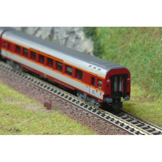 Trix_15691-MiniTrix 15691 Set de 2 voitures voyageurs grand confort, 1ère classe, SNCF, TEE, échelle N