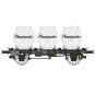Flat wagon OCEM 19 + 4 beer containers CHAMPIGNEULLES- REE Models -... WB-989-Ree Models WB867 Petroleum Tank Wagon, SNCF, SGHP - WB-989