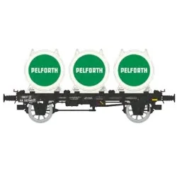 OCEM 19 flat wagon + 4 PELFORTH beer containers - REE Models - WB99...