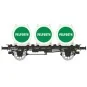 OCEM 19 flat wagon + 4 PELFORTH beer containers - REE Models - WB99... WB-991-OCEM 19 flat wagon + 4 beer containers CHAMPIGNEULLES- REE Modeles - WB990 - HO - WB-991