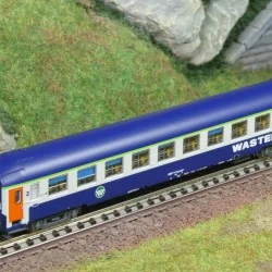 Set de 2 voitures couchettes UIC B9c9x Wasteels SNCF, REE NW346, N ...