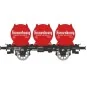 OCEM 19 flat wagon + 4 Kronenbourg beer containers - REE Models - W... WB-992-OCEM 19 flat wagon + 4 PELFORTH beer containers - REE Models - WB991 - HO - WB-992