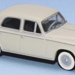 SAI 6201 Peugeot 403 8hp, ivory beige, luxury version, whitewall tires