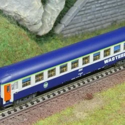 Set de 2 voitures couchettes UIC B9c9x 2e classe livrée Wasteels SN...