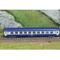 NW-350-2 UIC couchette cars B9c9x 2nd class Wasteels SNCF livery - REE NW-348, N 1/160