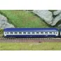NW-354-Set of 2 UIC B9c9x couchette coaches 2nd class SNCF TEN livery with framed white logo - REE NW-350, N 1/160