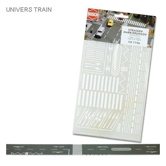 Busch 7196 Road Marking Set - Busch - Busch_7196 Busch_7196-Busch 7196 Road Marking Set - Busch_7196