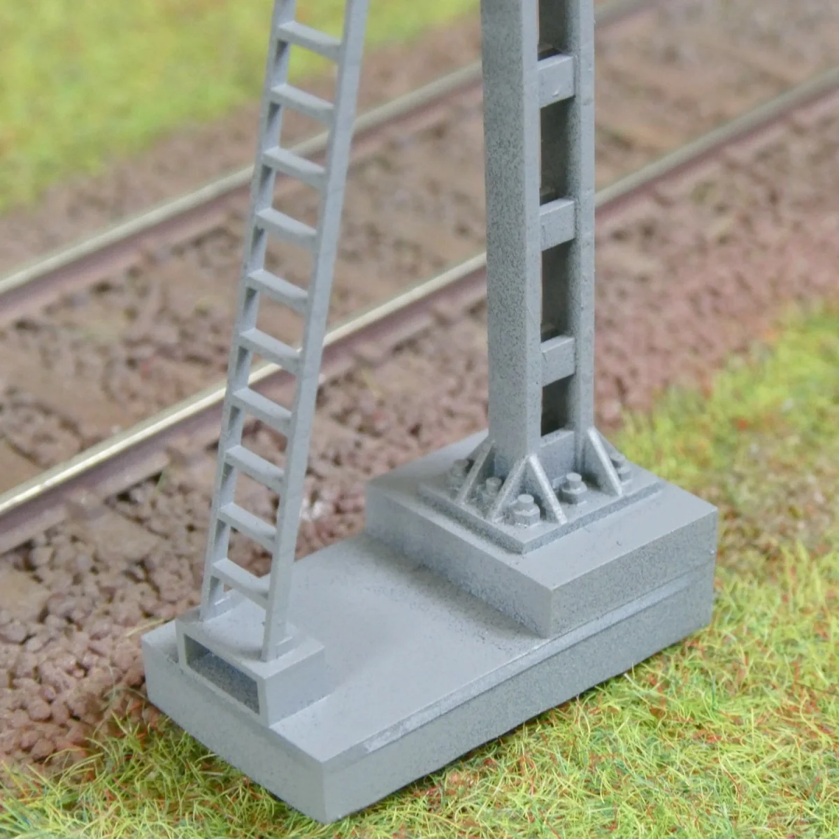 HO signal with 3 lights, type C, lightweight SNCF mast - Raility 20...