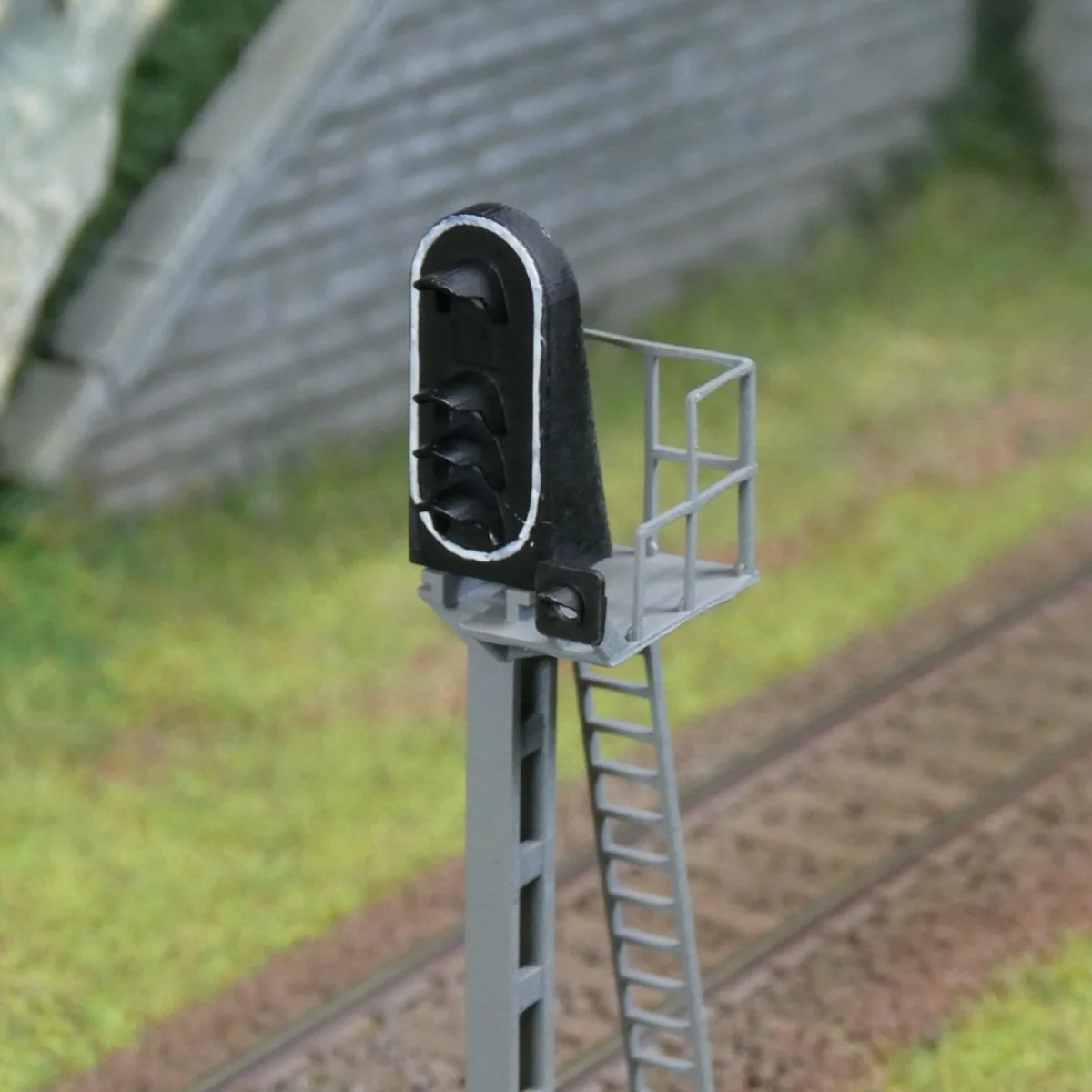 Signal HO 4 feux type C, mat léger à droite SNCF - Raility 204RF, f...