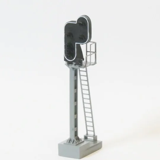 HO signal, 6 lights, type H, lightweight mast on the right, SNCF - ... RAILITY_209RF-HO signal with 6 lights, type H, lightweight SNCF mast - Raility R.209F, dummy model without LEDs - RAILITY_209RF