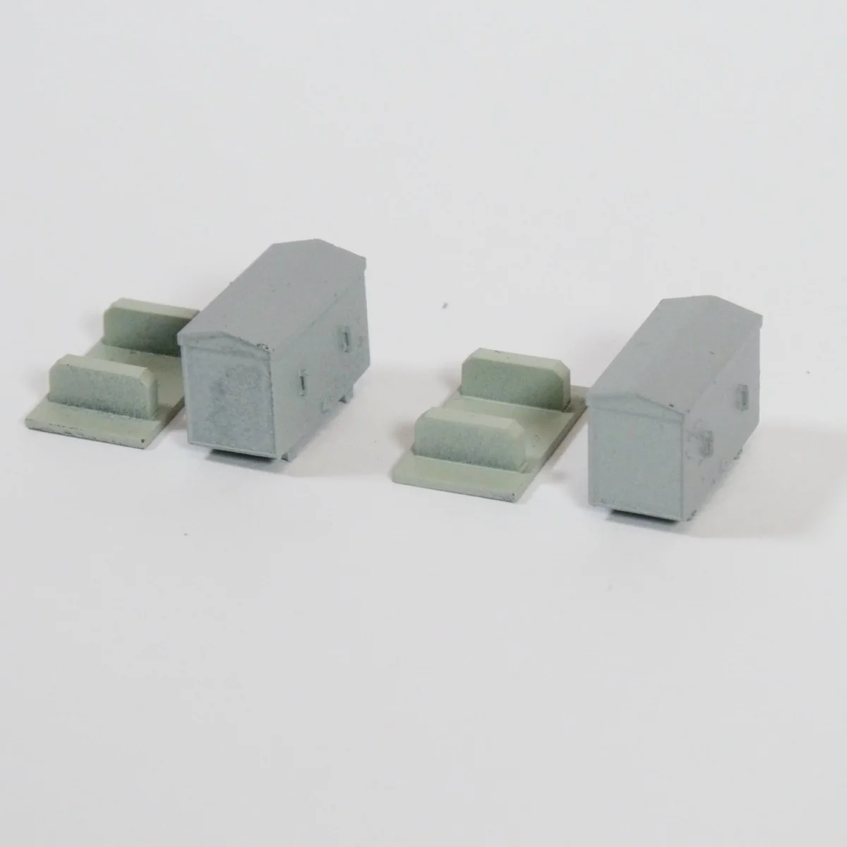 Two SNCF battery boxes/crates, size L, painted and ready to use -...