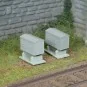 Battery box/crate x 2 SNCF size L, painted and ready to display - R... RAILITY_103-Battery box/crate x 2 SNCF size L, painted and ready to display - Raility 103, HO