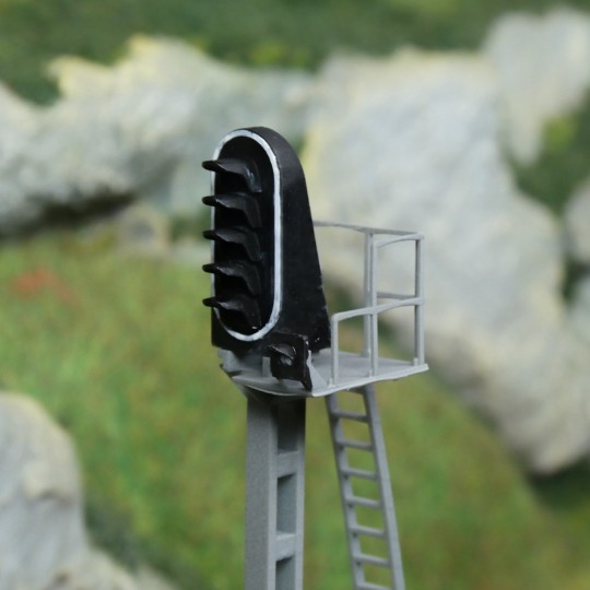 HO signal with 5 lights, type C, lightweight mast on the right, SNC... RAILITY_205RF-HO signal with 5 lights, type C, lightweight mast, SNCF - Raility R.205F, dummy model without LEDs - RAILITY_205RF