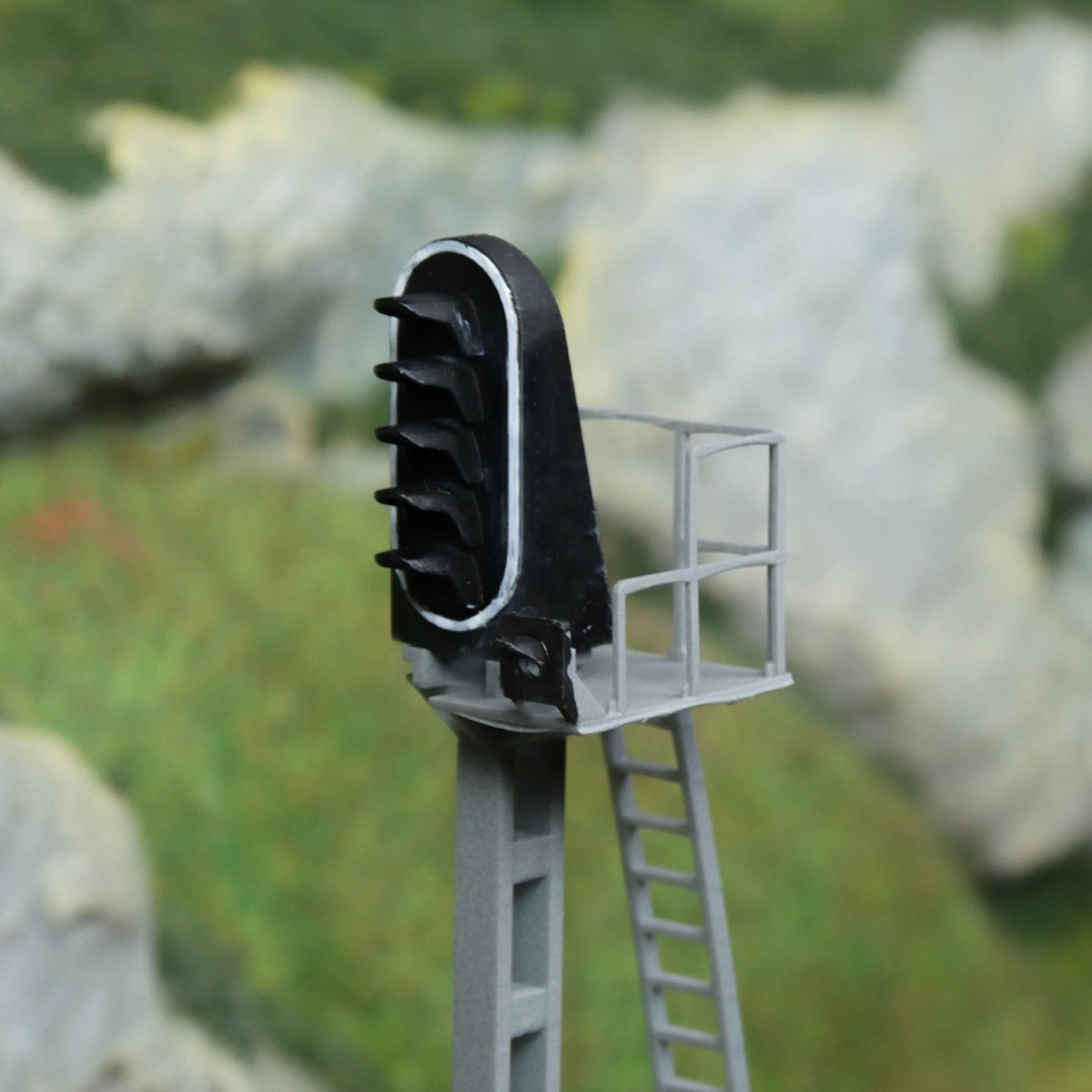 HO signal 5 lights type C, light mast on the right SNCF - Raility 2...