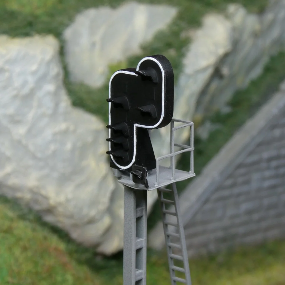 HO signal, 6 lights, type H, lightweight mast on the right, SNCF - ... HO signal, 6 lights, type H, lightweight mast on the right, SNCF - ...