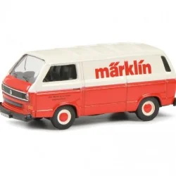 Schuco 452653804 Volkswagen Combi tolé publicitaire, rouge et blanc, MARKLIN Schuco Schuco_452653804 - 1