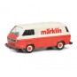 Schuco_452653804-Schuco 452653804 Volkswagen Combi tolé publicitaire, rouge et blanc, MARKLIN