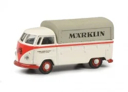 Schuco 452653802 Volkswagen Combi van with advertising cover, white...