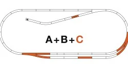 Rocoline ballast 42011 Complementary track set C - Roco - Ro...