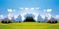 Karwendelgebirge backdrop - Faller 180513, HO 1/87, N 1/160