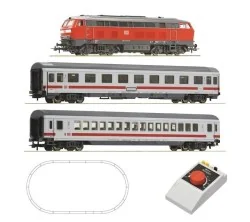 Analog starter set BR 218 + passenger train - Roco 5100017, HO 1/87