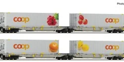 Roco RailCare COOP T2000 Double Pocket Articulated Wagon Set - 6600...